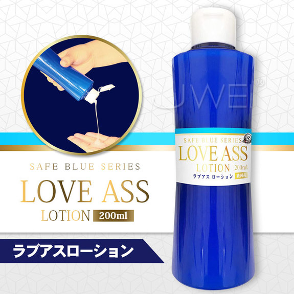 日本原裝進口A-ONE．SAFT BLUE系列 LOVE ASS 高黏度無色透明後庭潤滑液-200ml
