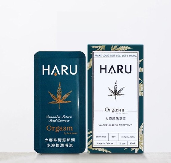 滿3000元贈品-台灣HARU．Pocket 拋棄式大麻情慾香氛熱感潤滑液 3ml×10
